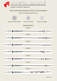 Disponemos de una alta gama de accesorios en acero inoxidable, fabricación de tirantes a medida en cable de acero inoxidable para distintos usos, barandillas, riostras, cables para líneas de vida inoxidable Disponemos de una alta gama de accesorios en acero inoxidable, fabricación de tirantes a medida en cable de acero inoxidable para distintos usos, barandillas, riostras, cables para líneas de vida inoxidable