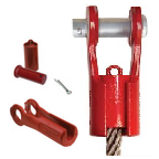 Terminal de botón para cables de acero Crosby Terminal de botón para cables de acero Crosby