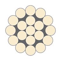 Cordón de acero inoxidable 1x19+0 Cordón de acero inoxidable 1x19+0