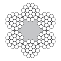 Cable de acero 6x25Fi-FC Cable de acero 6x25Fi-FC