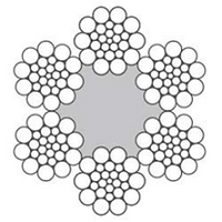 Cable de acero 6x26WS-FC Cable de acero 6x26WS-FC