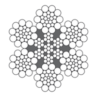 Cable de acero 6x26WS-IWRC Cable de acero 6x26WS-IWRC