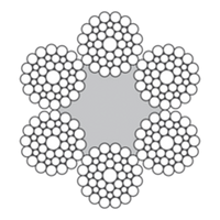 Cable de acero 6x36WS-FC Cable de acero 6x36WS-FC