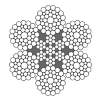 Cable de acero 6x36WS-IWRC Cable de acero 6x36WS-IWRC