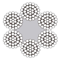 Cable de acero 6x37-FC Cable de acero 6x37-FC