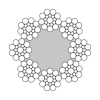 Cable de acero 8x19S-FC Cable de acero 8x19S-FC