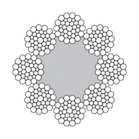 Cable de acero 8x36WS-FC Cable de acero 8x36WS-FC