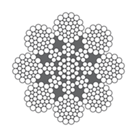 Cable de acero 8x36WS-IWRC Cable de acero 8x36WS-IWRC