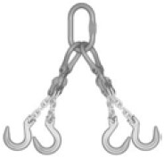 Eslinga de cadena de 4 ramales con Eliminator Crosby modelo EQOF